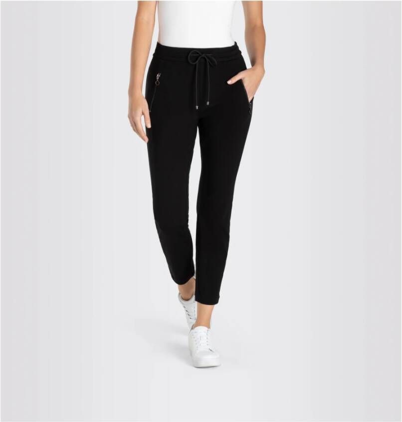 MAC Slim-fit Trousers Zwart Heren
