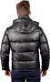 Mackage Noir Leren Gewatteerde Jas Zwart Heren - Thumbnail 2