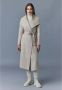 Mackage Lange Wikkeljas van Zacht Dubbelzijdig Wol Beige Dames - Thumbnail 3