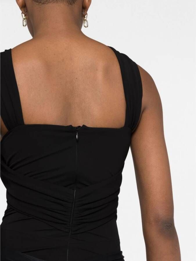 Magda Butrym Twisted Cut-Out Bodysuit Zwart Dames