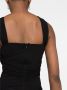 Magda Butrym Twisted Cut-Out Bodysuit Zwart Dames - Thumbnail 2