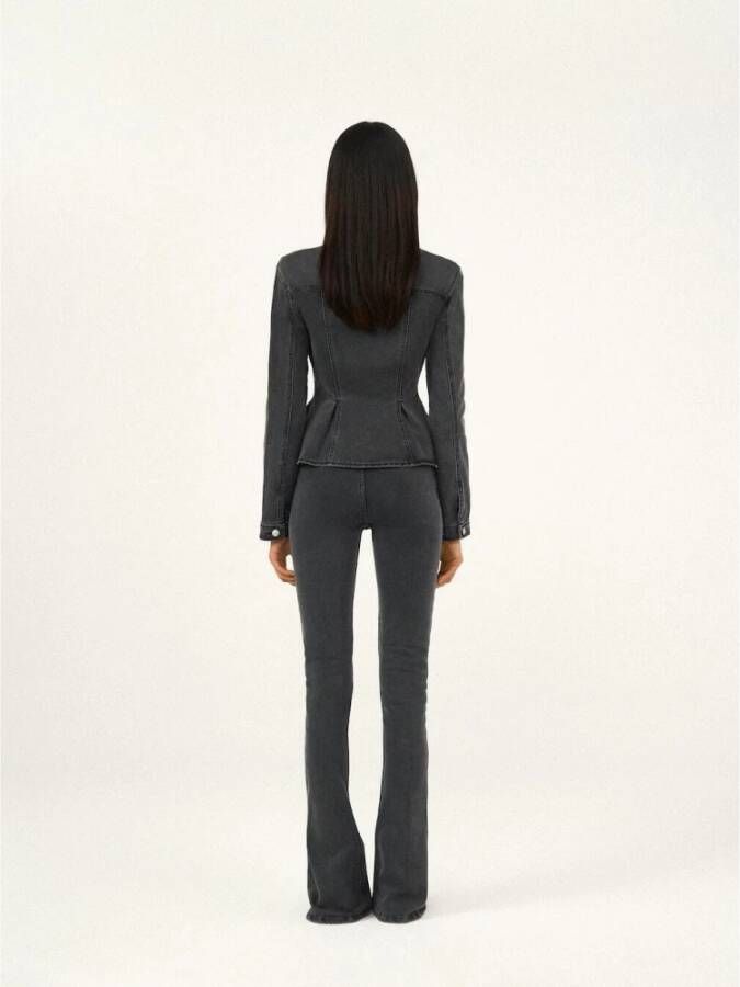 Magda Butrym Uitlopende Super Slim Jeans Grijs Dames