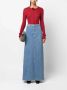 Magda Butrym Denim Maxi Rok Blue Dames - Thumbnail 4