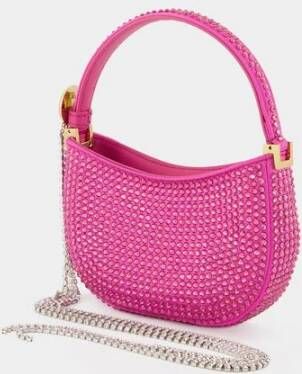 Magda Butrym Roze Strass Micro Vesna Hobo Tas Roze Dames