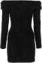 Magda Butrym Stijlvolle Zwarte Stretch Wol Mini Jurk Zwart Dames - Thumbnail 2