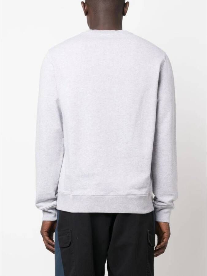 Maison Kitsuné Grijze Sweatshirt met Logo Print Grijs Heren