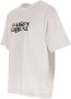 Maison Kitsuné Heren Wit Katoenen T-shirt met Geborduurd Logo White Heren - Thumbnail 2