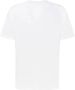 Maison Kitsuné Witte Katoenen T-shirt met Contrasterend Logo White Heren - Thumbnail 2