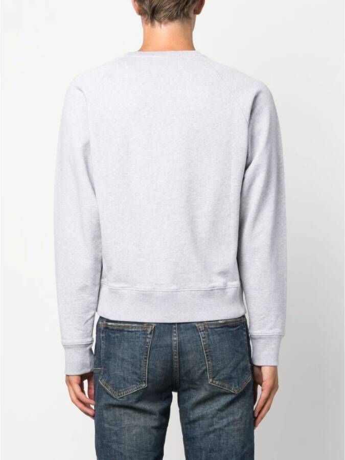 Maison Kitsuné Maison Kitsune' Sweaters Grey Grijs Heren