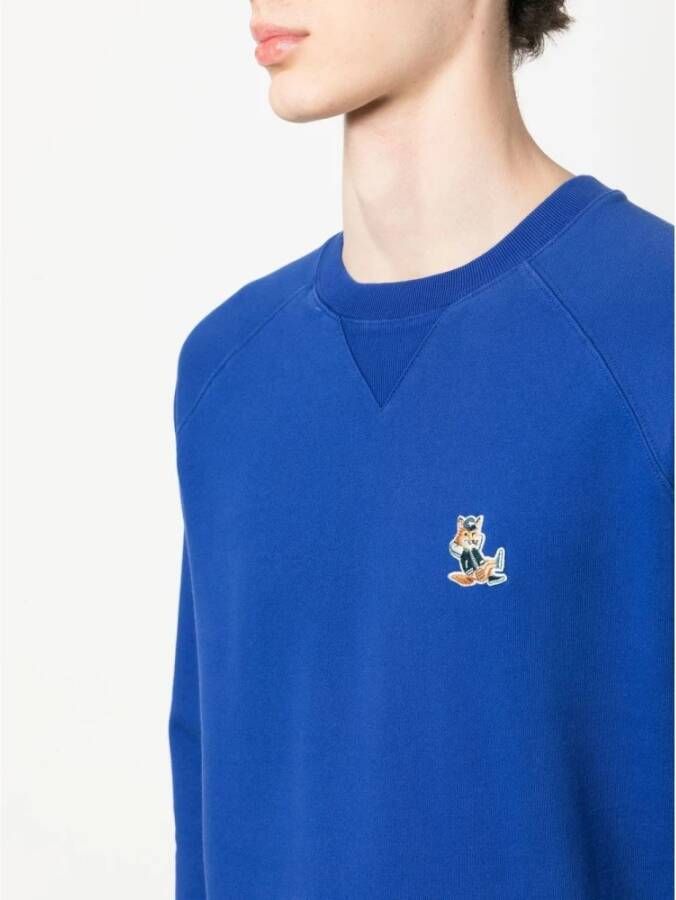 Maison Kitsuné Sweatshirt Blauw Heren