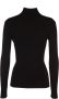 Maison Kitsuné Zwarte Sweaters met Tonal Fox Head Patch Zwart Dames - Thumbnail 2