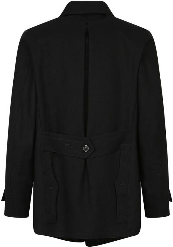 Maison Margiela Knoopsluiting Jas Zwart Heren