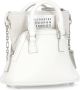 Maison Margiela Beige Handtas van Pebble Leer met Metalen Kettingriem White Dames - Thumbnail 2