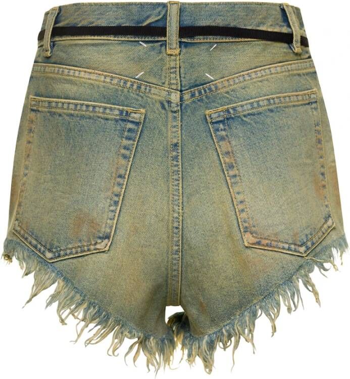Maison Margiela Denim Shorts Blauw Dames