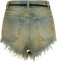 Maison Margiela Blauwe Denim Shorts met Ruwe Zoom en Zelfbindende Riem Blauw Dames - Thumbnail 5