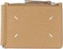 Maison Margiela Stijlvolle Logo Portemonnee Beige Unisex - Thumbnail 2
