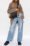 Maison Margiela Straight-leg jeans met contrasterende inzetstukken Blue Dames - Thumbnail 2