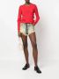 Maison Margiela Blauwe Denim Shorts met Ruwe Zoom en Zelfbindende Riem Blauw Dames - Thumbnail 3