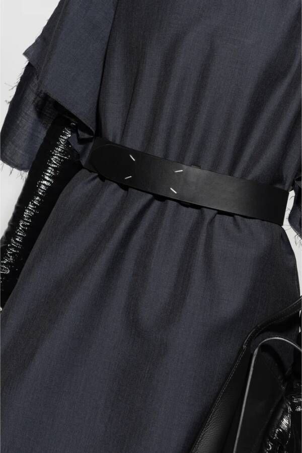 Maison Margiela Leren riem Zwart Heren