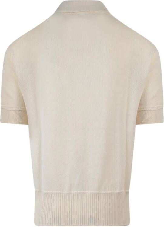 Maison Margiela Polo Shirts Beige Heren