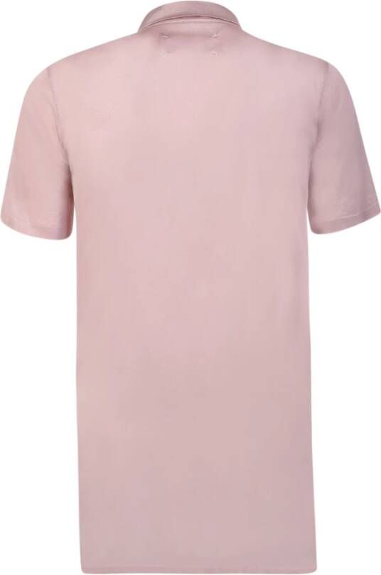 Maison Margiela Asymmetrische Polo Shirt met een Twist Roze Dames