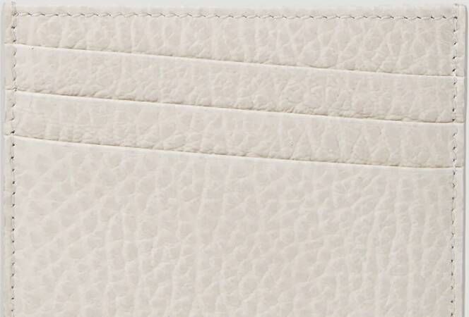 Maison Margiela Kaarthouder met korrelige afwerking Wit Heren