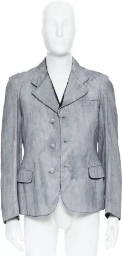 Maison Margiela Pre-owned Cotton outerwear Gray Dames