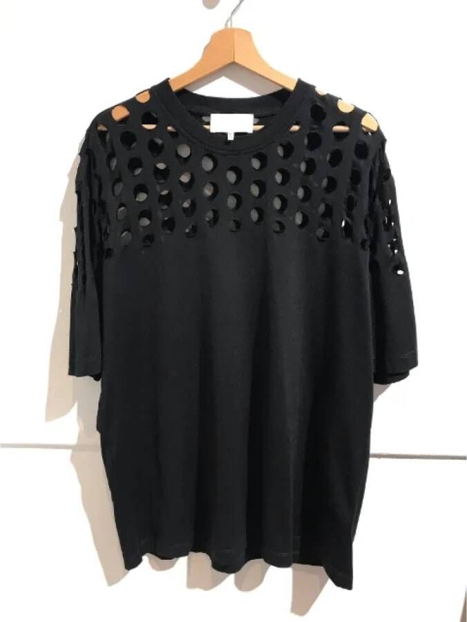 Maison Margiela Pre-owned Cotton tops Zwart Dames