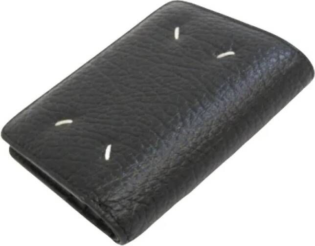 Maison Margiela Pre-owned Leather wallets Zwart Dames