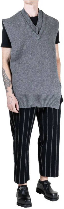 Maison Margiela Ribbed Tabard Grijs Heren