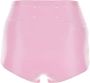 Maison Margiela Roze Latex Culotte Shorts Roze Dames - Thumbnail 2