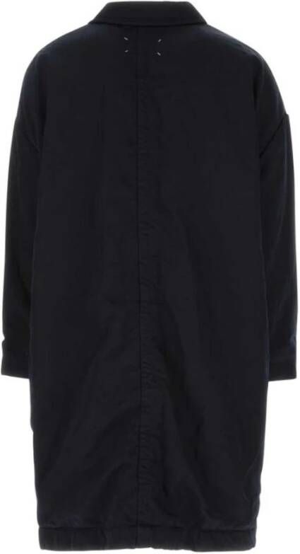 Maison Margiela Heren Cappotto Enkellange Jas Zwart Heren