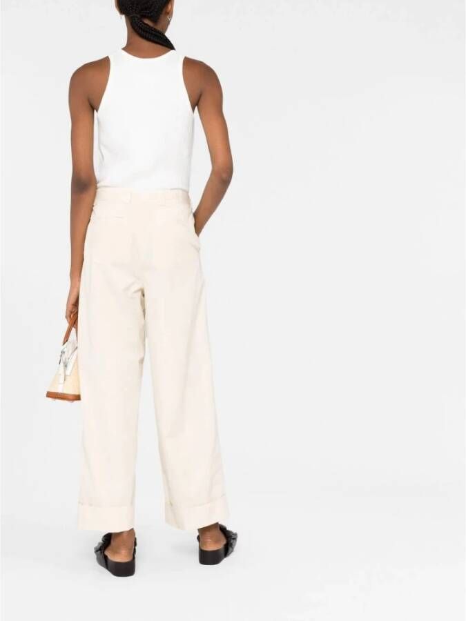 Maison Margiela Logo Tanktop Stijlvol en Comfortabel Wit Dames