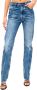 Maison Margiela Slim-Fit Stonewashed Katoenen Denim Jeans Blauw Dames - Thumbnail 2
