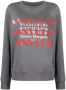 Maison Margiela Comfortabele Logo-Print Sweatshirt-S Grijs Dames - Thumbnail 2