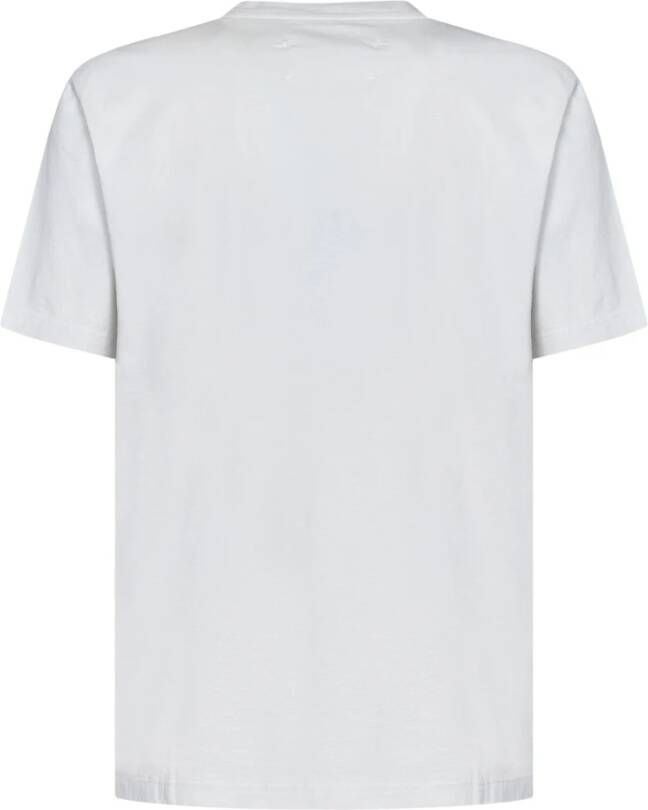 Maison Margiela Witte katoenen T-shirts en Polos met cargozakken Wit Heren