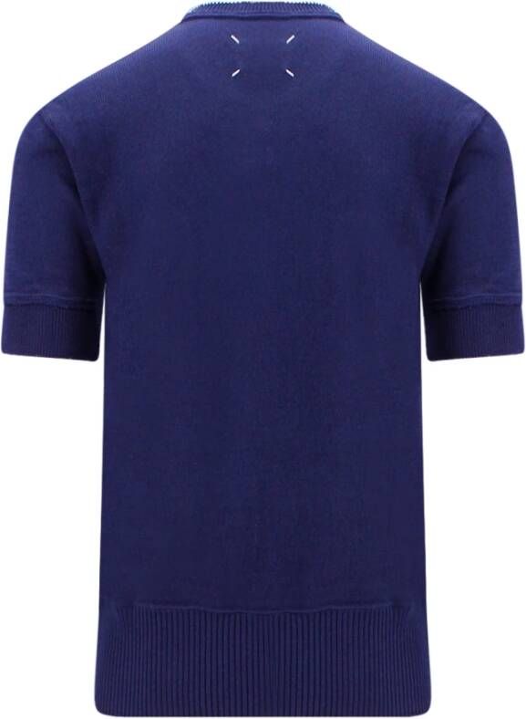 Maison Margiela Upgrade je Garderobe met dit Wolblend T-Shirt voor Heren Blauw Heren