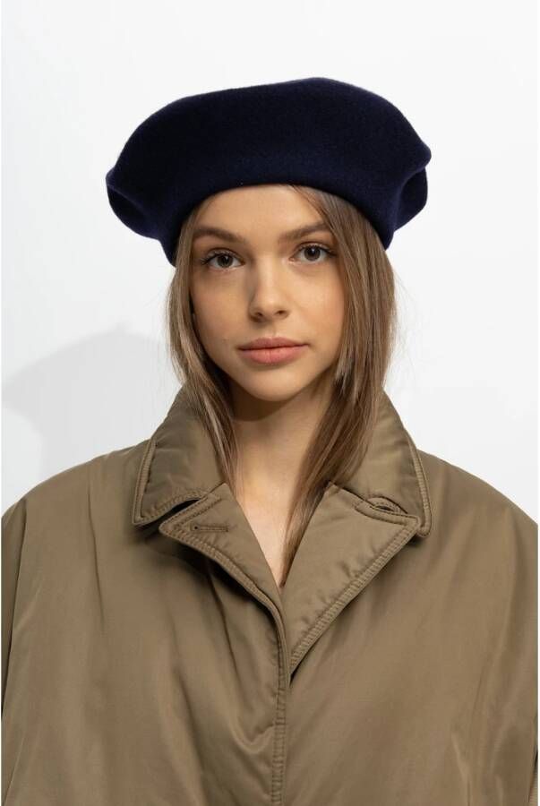 Maison Margiela Wollen baret Blauw Dames