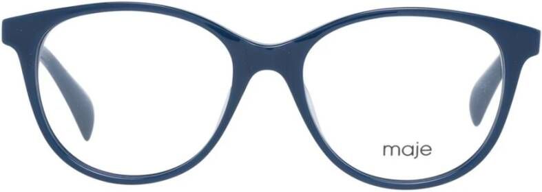 Maje Blauwe Plastic Ronde Optische Brillen voor Vrouwen Blue Dames