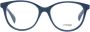 Maje Blauwe Plastic Ronde Optische Brillen voor Vrouwen Blue Dames - Thumbnail 1