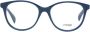 Maje Blauwe Plastic Ronde Optische Brillen voor Vrouwen Blue Dames - Thumbnail 1