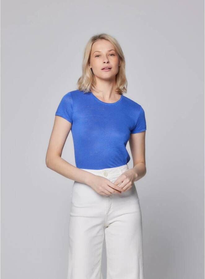 majestic filatures T-Shirts Blauw Dames