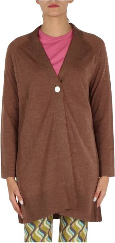 Maliparmi Wollen Cardigan in Colours OF THE World Brown Dames