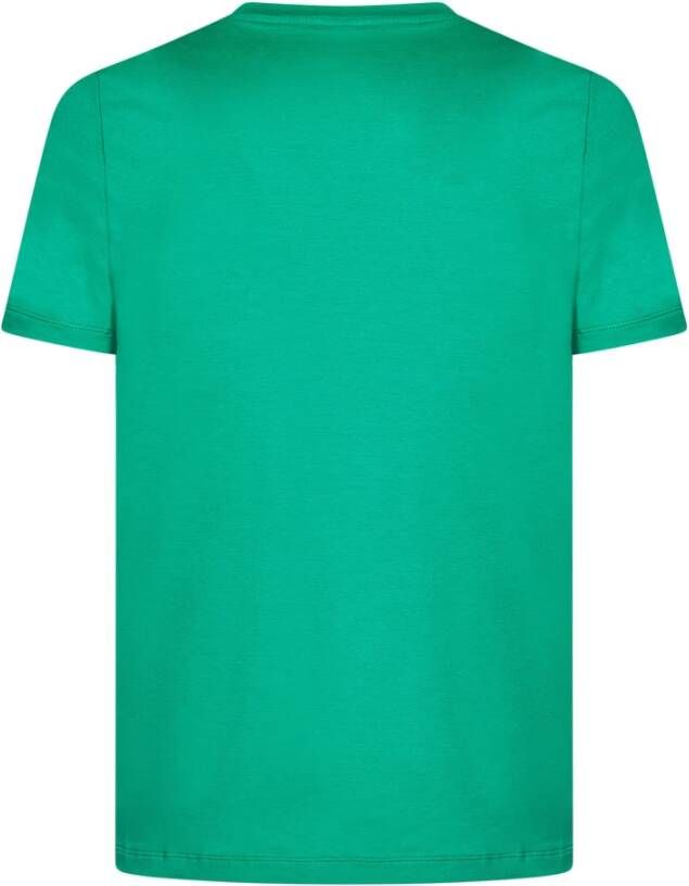 Malo Men s kleding t-shirts Polos Green Ss23 Groen Heren