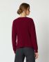 Manila Grace Asymmetrisch shirt met v -neck tot m414wu Rood Dames - Thumbnail 2