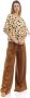 Manila Grace Leather Trousers Meerkleurig Dames - Thumbnail 10