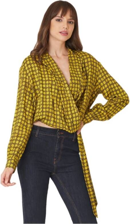 Manila Grace Blouses Groen Dames