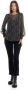 Manila Grace Lange Mouw Blouse Black Dames - Thumbnail 2