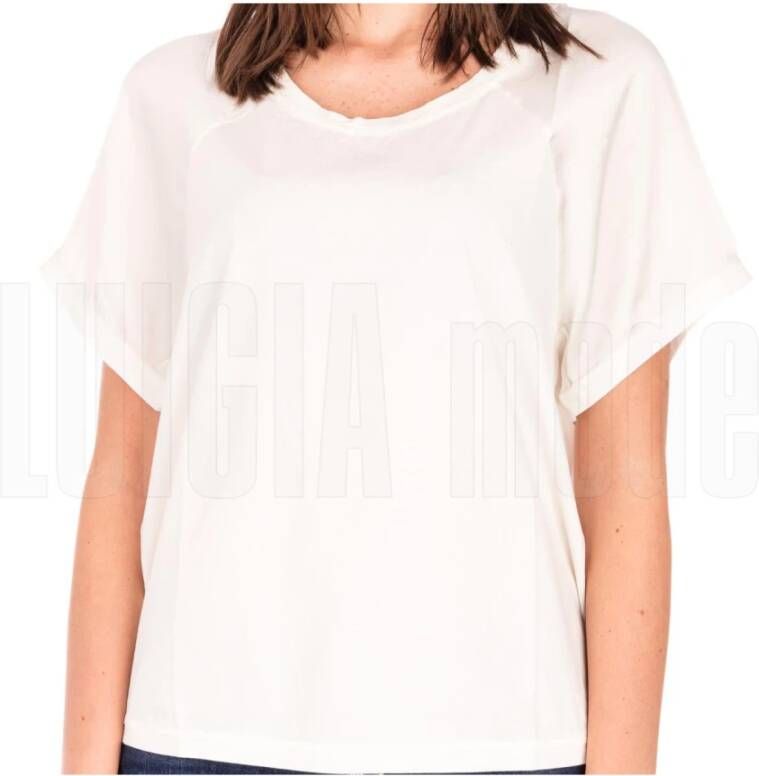 Manila Grace Feminine Carla T-Shirt White Dames