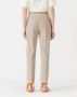 Manila Grace Chino -broek met riemkunst. P086Pi Beige Dames - Thumbnail 2